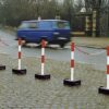 Tijdelijke afzetpalen 3 verplaatsbare kettingpalen